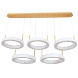 Hanglamp Solanas Faux Alabast - 5 x D40 cm