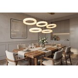 Hanglamp Solanas Faux Alabast - 5 x D40 cm