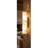 Wandlamp Lucano Albast natuursteen - H30 cm