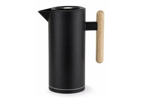 Thermoskan Bavary met Houten Handvat - 1.0L  Zwart