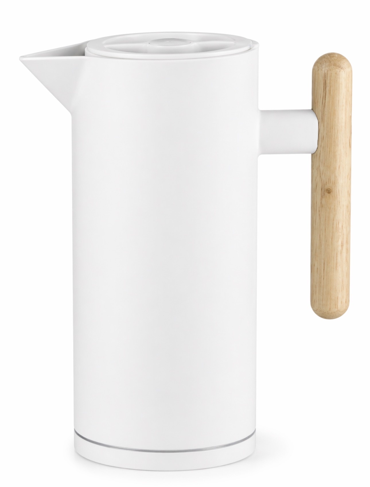 Thermoskan Bavary met Houten Handvat - 1.0L  Wit