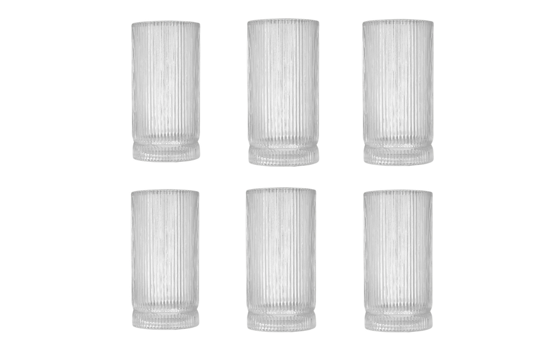 Longdrinkglazen Linea - 325 ml - set van 6
