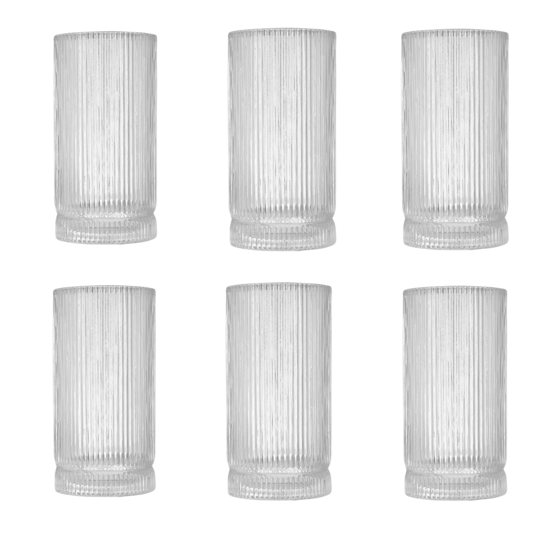 Longdrinkglazen Linea - 325 ml - set van 6