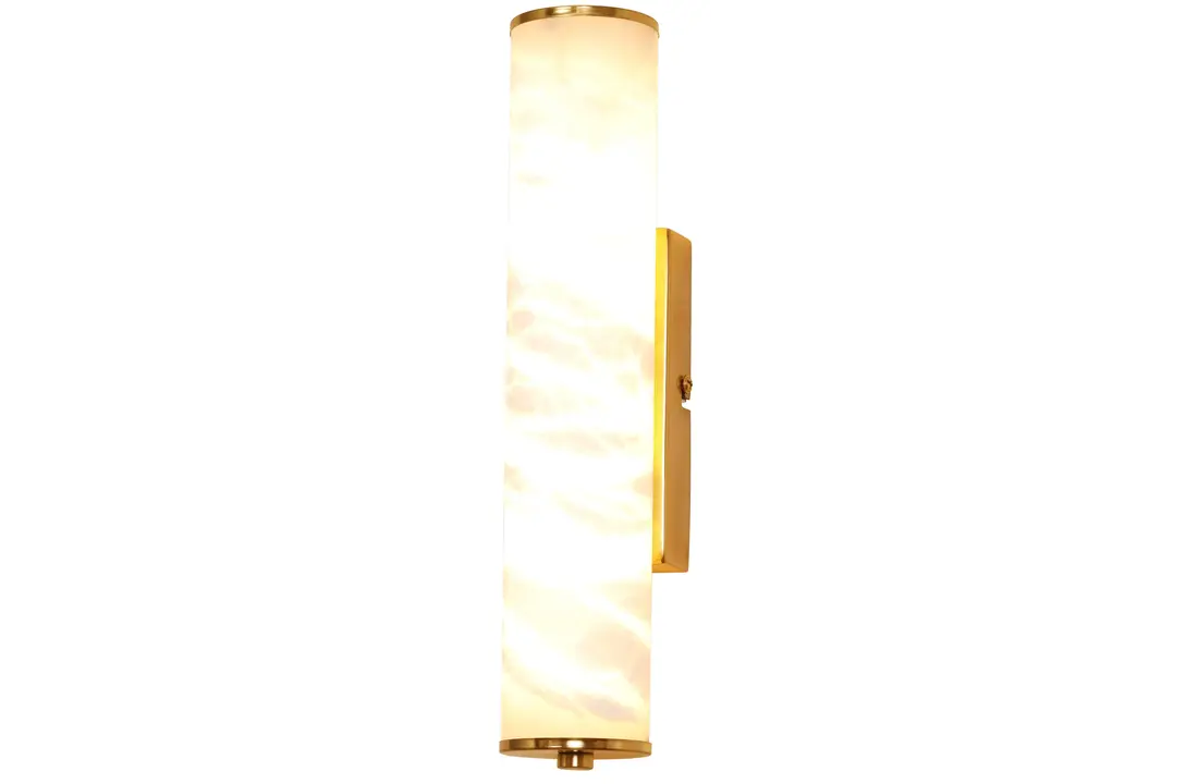 Wandlamp Lucano Albast natuursteen - H30 cm