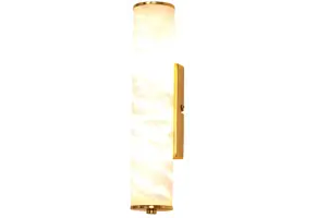 Wandlamp Lucano Albast natuursteen - H30 cm