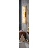 Wandlamp Lucano Albast natuursteen - H45 cm