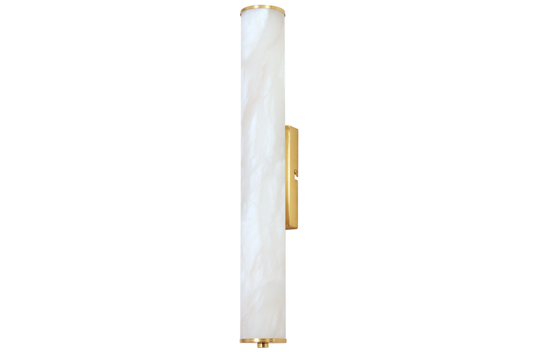 Wandlamp Lucano Albast natuursteen - H45 cm