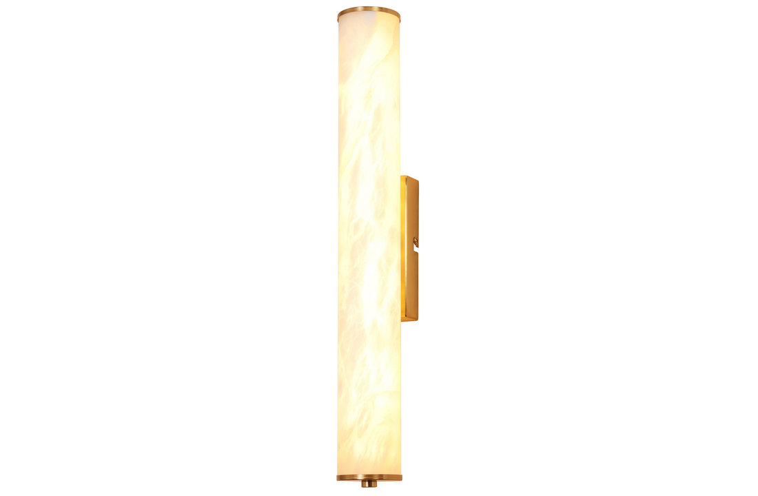Wandlamp Lucano Albast natuursteen - H45 cm