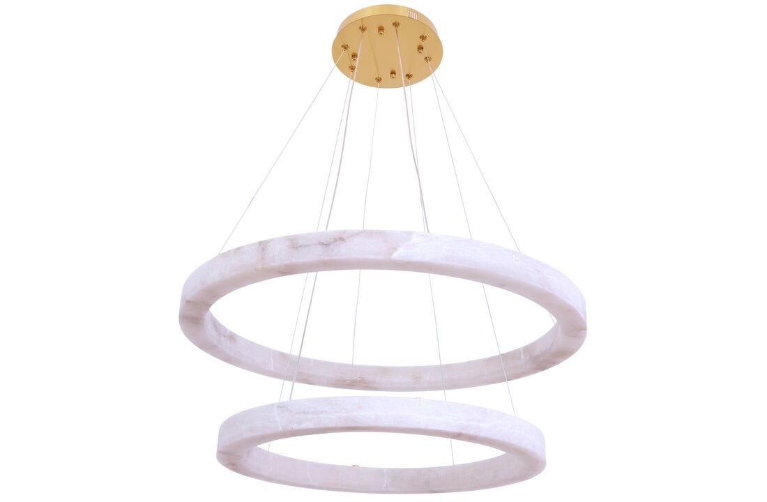 Hanglamp Solanas Alabaster Natuursteen - D60 + D80 cm