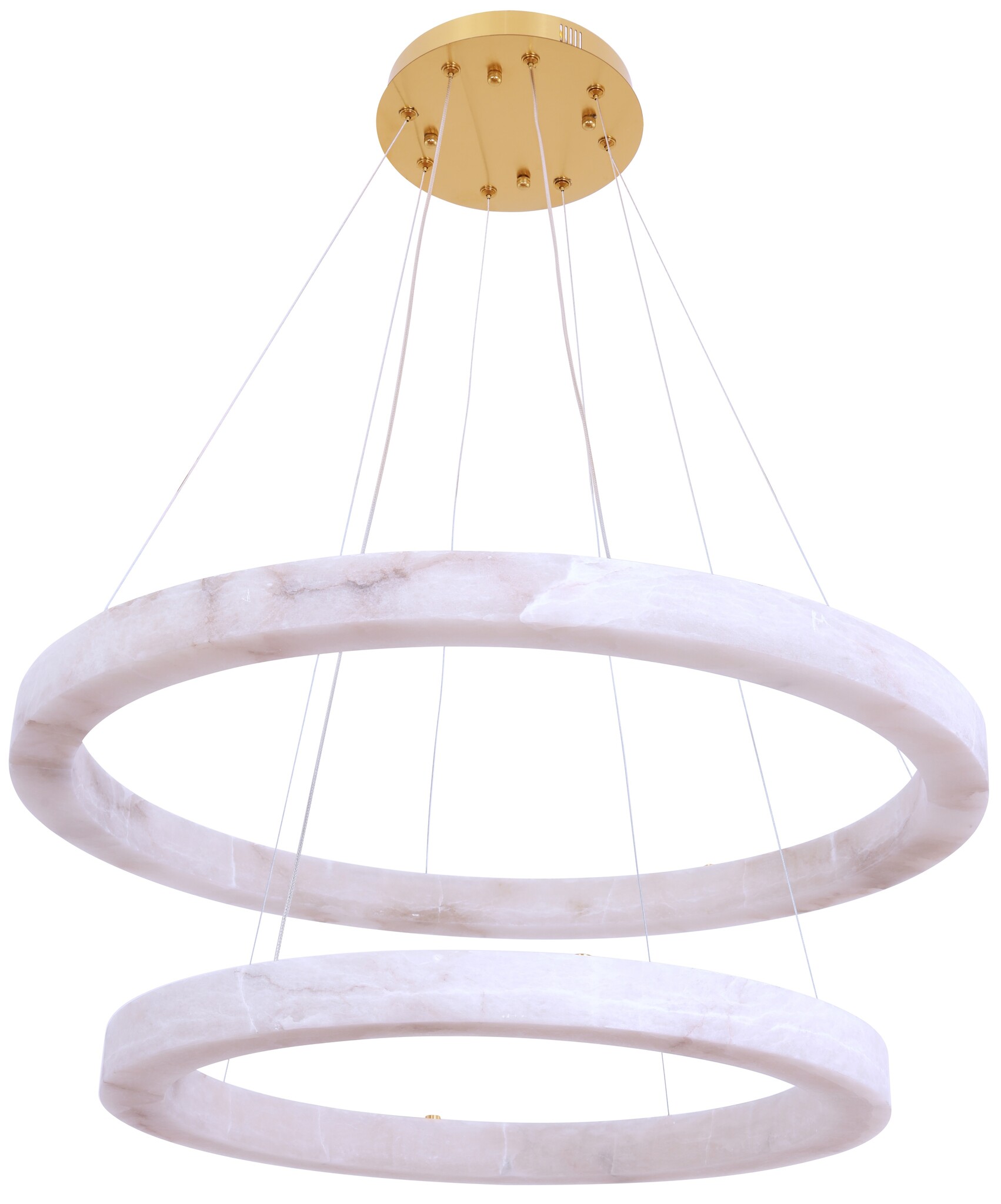 Hanglamp Solanas Alabaster Natuursteen - D60 + D80 cm