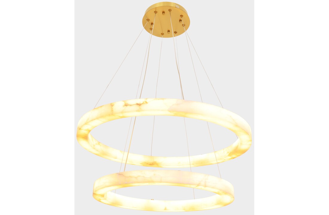 Hanglamp Solanas Alabaster Natuursteen - D60 + D80 cm