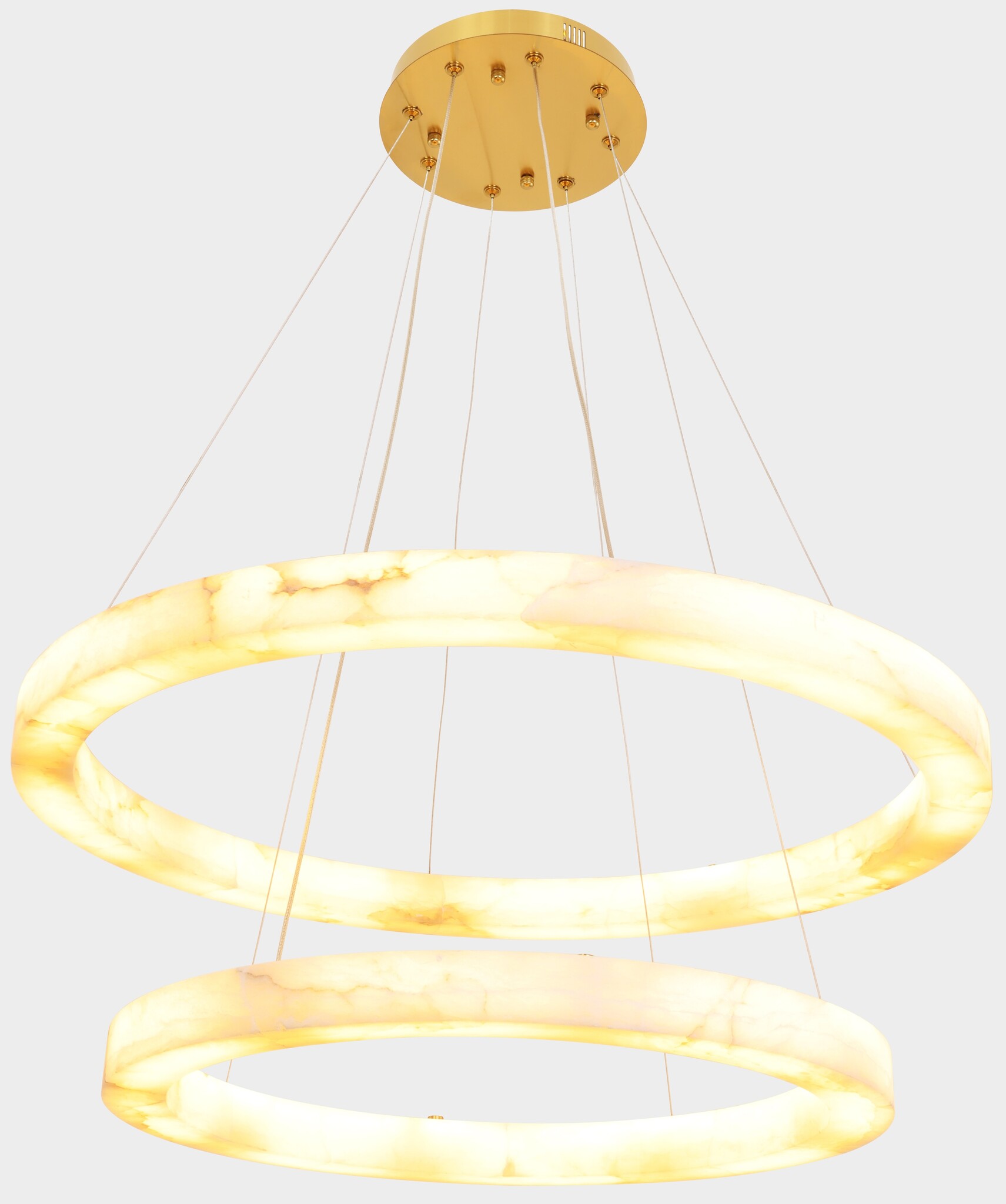 Hanglamp Solanas Alabaster Natuursteen - D60 + D80 cm