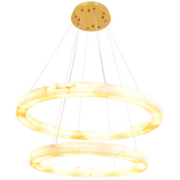 Hanglamp Solanas Alabaster Natuursteen - D60 + D80 cm