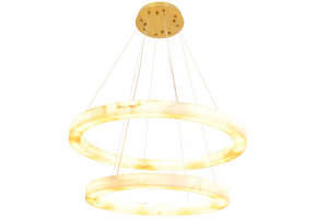 Hanglamp Solanas Alabaster Natuursteen - D60 + D80 cm