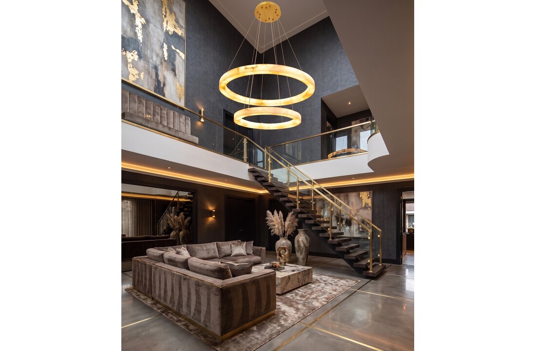 Hanglamp Solanas Alabaster Natuursteen - D60 + D80 cm