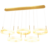 Hanglamp Solanas Alabaster Natuursteen - 5 x D40 cm