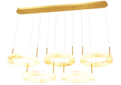 Hanglamp Solanas Alabaster Natuursteen - 5 x D40 cm