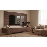 TV-Decorplaat Walnoot - Portofino - L200 x H122 x D1.8 cm - Copy