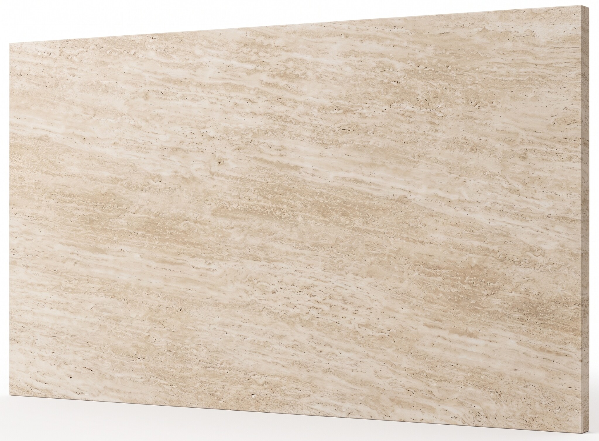 TV-Decorplaat Travertin - Carrara - L200 x H122 x D1.8 cm