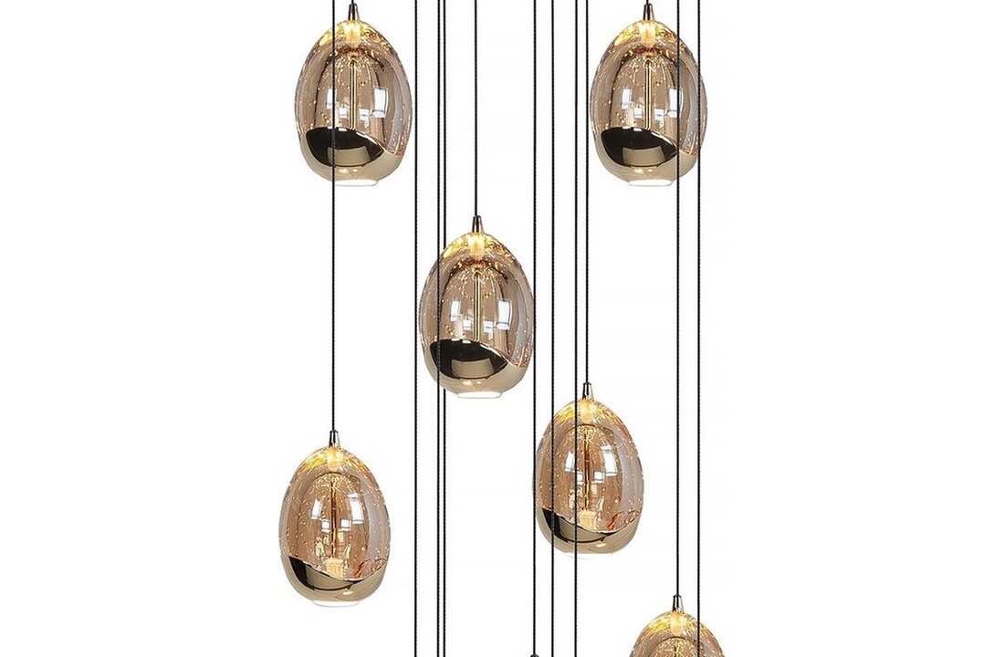 Videlamp Golden Egg - D60 x H300 cm