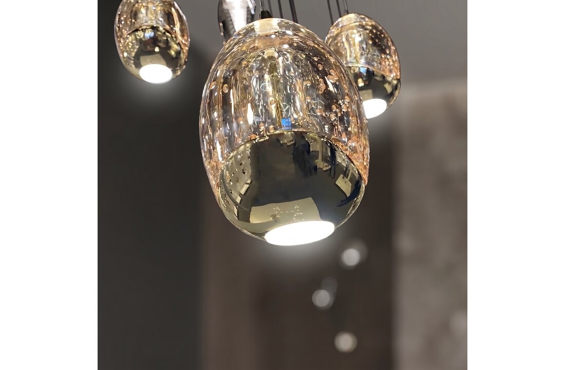 Videlamp Golden Egg - D60 x H300 cm