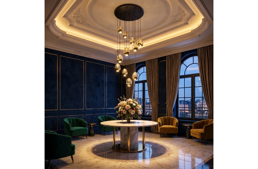 Videlamp Golden Egg - D60 x H300 cm