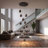 Videlamp Smoke Egg - D60 x H300 cm