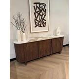 Dressoir Palermo - Bruin - Keramiek - (Marmerlook)