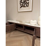 Tv-meubel Palermo - Bruin - Keramiek - (Marmerlook)