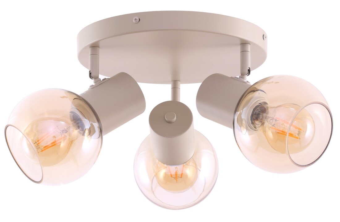 Plafondlamp Aura - Beige - 3 lichts