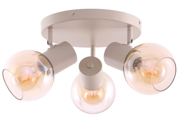 Plafondlamp Aura  - Beige - 3 lichts