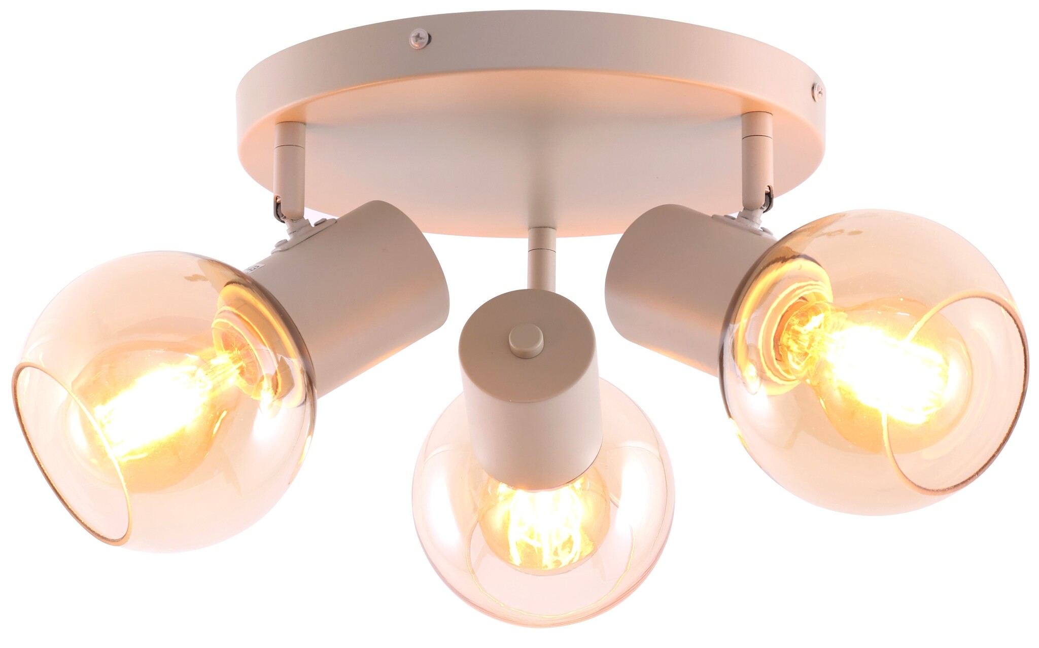 Plafondlamp Aura - Beige - 3 lichts
