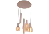 Hanglamp Aura  - Beige - 5 lichts - Rond