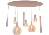Hanglamp Aura  - Beige - 8 lichts - Ovaal
