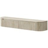 Carrara Tv Meubel Curved - Beige - Gebogen zijkant
