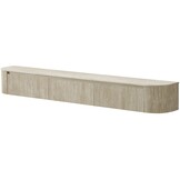 Carrara Tv Meubel Curved - Beige - Gebogen zijkant
