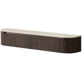 Portofino Tv Meubel Curved - Bruin - Gebogen zijkant