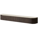 Portofino Tv Meubel Curved - Bruin - Gebogen zijkant