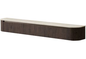 Portofino Tv Meubel Curved - Bruin