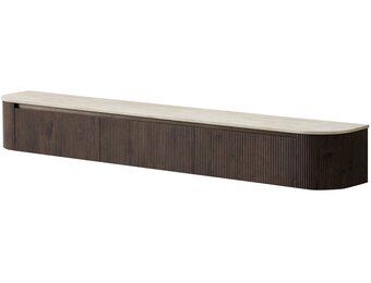 Portofino Tv Meubel Curved - Bruin