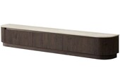 Portofino Tv Meubel Curved - Bruin  - Staand