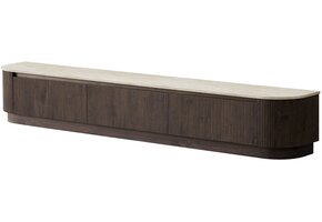 Portofino Tv Meubel Curved - Bruin  - Staand
