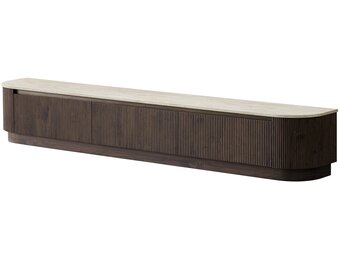 Portofino Tv Meubel Curved - Bruin  - Staand