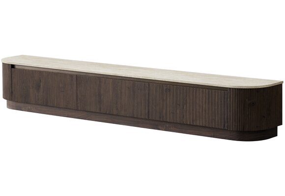 Portofino Tv Meubel Curved - Bruin  - Staand