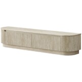 Carrara Tv Meubel Curved - Beige - Gebogen zijkant - Staand