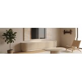 Carrara Tv Meubel Curved - Beige - Gebogen zijkant - Staand