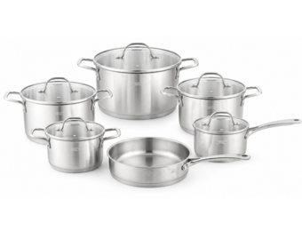 Bavary Pannenset 11 delig | 18/10 Stainless Steel