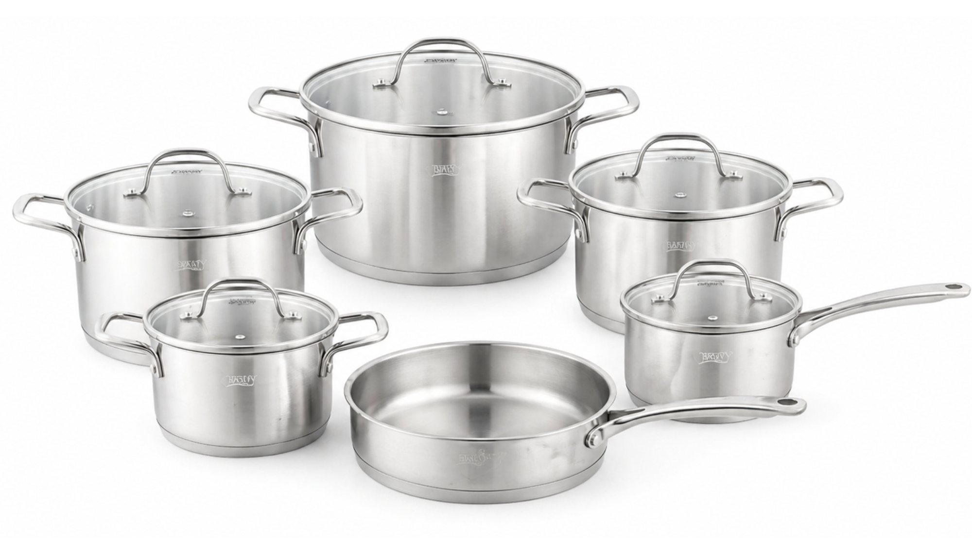 Bavary Pannenset 11 delig | 18/10 Stainless Steel