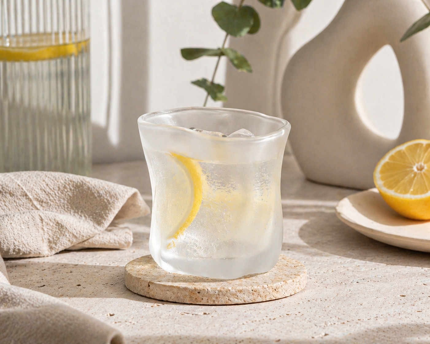 Drinkglazen Wave - 200 ml - set van 6 | Mat Glas
