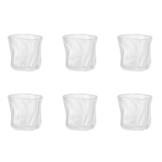 Drinkglazen Wave - 200 ml - set van 6 | Mat Glas